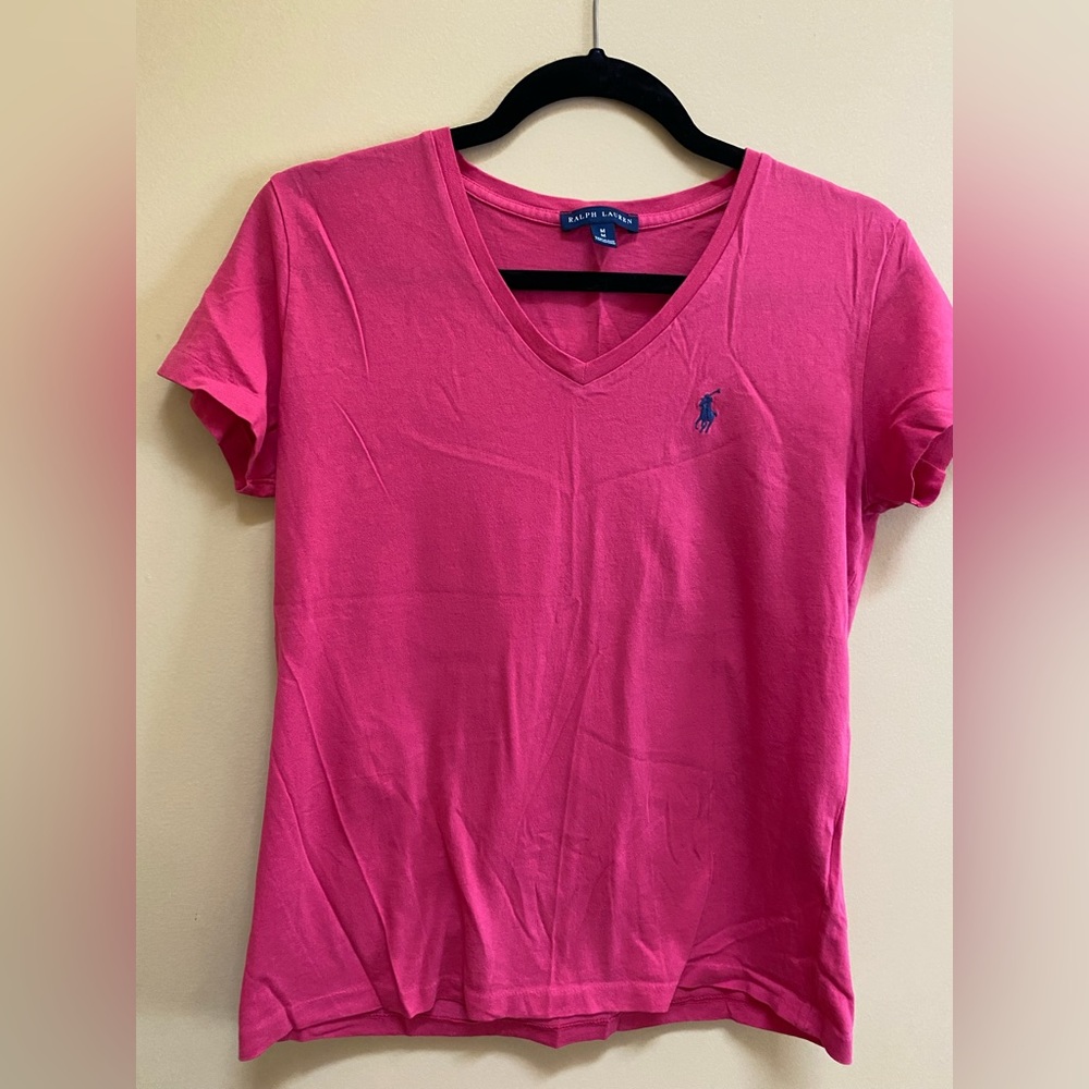 Ralph Lauren pink t-shirt, size medium